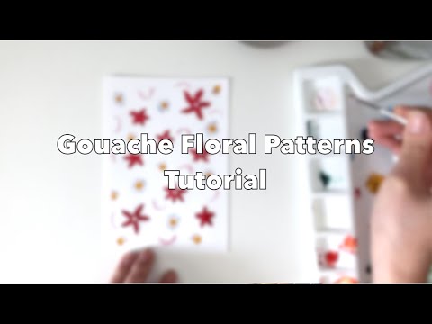 Easy Hand Made Card Tutorial: Gouache Florals