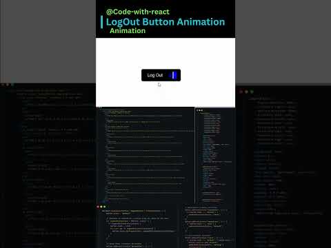 LogOut Button Animation #code-with-react #shorts