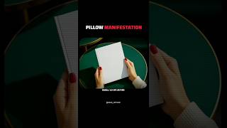 The Pillow Manifestation Technique ⚫ #shorts #psychology