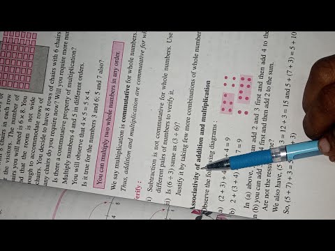 Closure property and associativity property - class 6th math #class6math #ncertmathinhindi