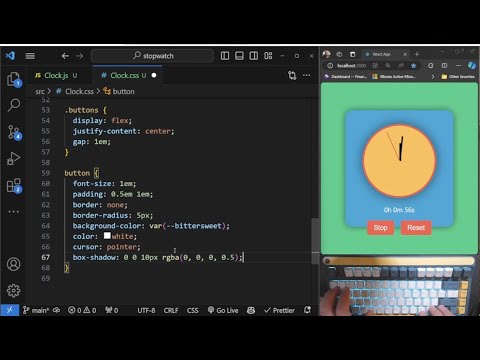 Can you make a Stopwatch with Hour, Minute, and Second Hands in CSS? | Relaxing no talk coding