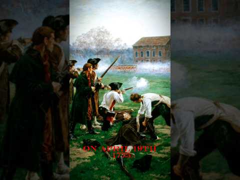 American Revolution, April 19, battles of Lexington and Concord #shorts #shortsvideo