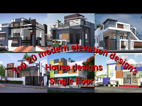 Single floor House Front Elevation Designs | Single Floor House Front View Designs #Housedesigns