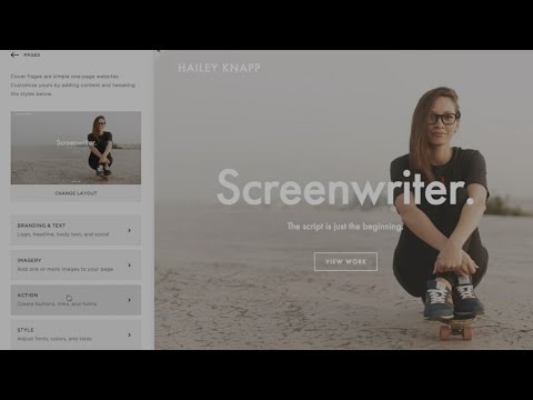 Creating Cover Pages in Squarespace 7 | Landing pages in Squarespace | Squarespace Tutorial Video