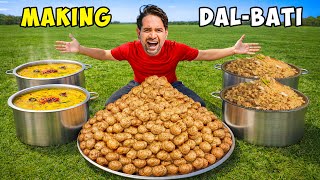 Making Dal-Baati & Churma  - Rajasthani Style दाल बाटी और चूरमा 😍 | 7 Days Cooking Challenge | Day-7