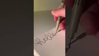 How to FAKE calligraphy with a regular pen HACK #shorts