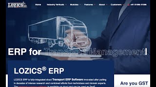 LOZICS®  Transport Management System  (TMS) | Cloud Logistics System | Fleet Software Presentation