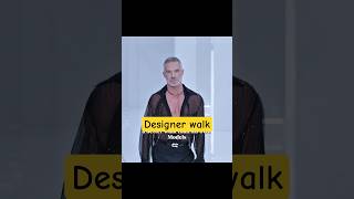 When the designer gave us a better walk than his own models 😱 #shorts #model#runwaymodel #fashion