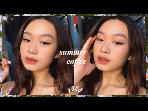 summer coffee make up look ☕️ | (philippines)
