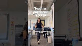 $9,819 teacher paycheck breakdown #finance #invest #retirement
