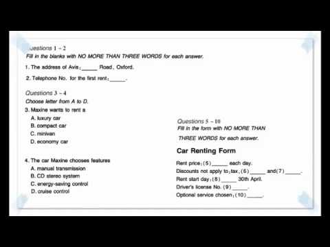 IELTS latest listening practice test