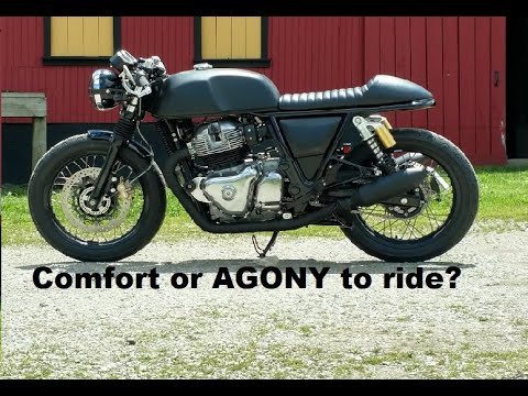 Cafe Racer Comfort on a Custom Royal Enfield Continental GT 650