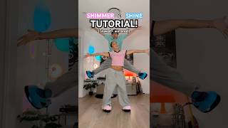 SHIMMER & SHINE DANCE TUTORIAL! ✨🩷🩵 ( FOLLOW ALONG! ) - CadelandMia #tutorial #cute #dance #viral