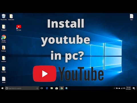 How to install youtube App for laptop in Window 10 or Pc || Install Youtube app in laptop ll