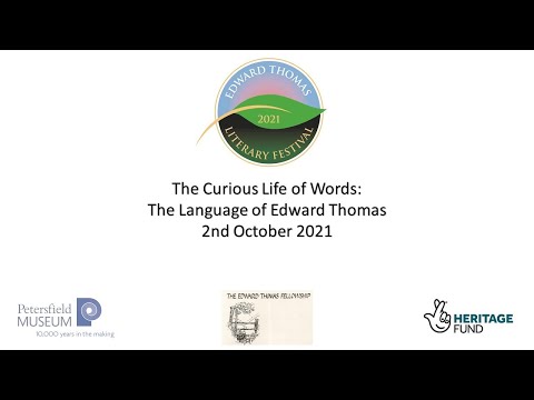 The Curious Life of Words: The Language of Edward Thomas