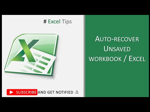 Recover Unsaved Excel Workbooks (Auto Save) | Excel Tips #shorts