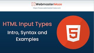 HTML Input Types