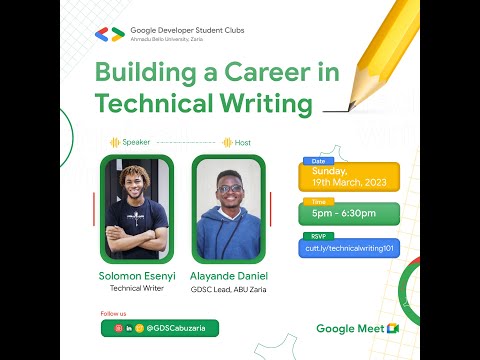 Building a Career in Technical Writing