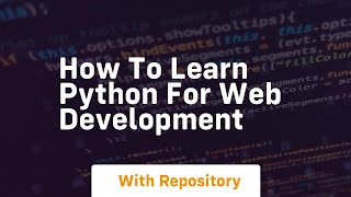 how to learn python for web development