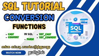 Conversion Functions in SQL | Functions in SQL | Types of SQL Function | SQL Tutorial for Beginners