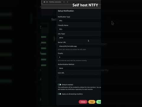 🚨 Stay Alert with NTFY and Uptime Kuma