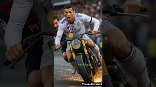 Ronaldo vs Messi Bike Race Showdown ⚽ | AI Football Edit 2025