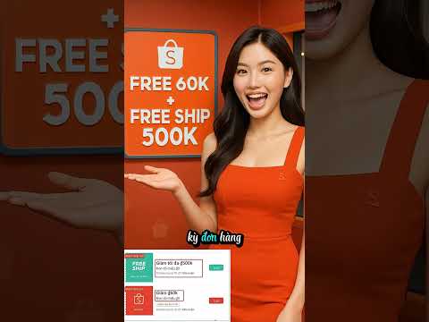 Shoppe chơi lớn mọi người ơi, tặng voucher 60k + free ship nè