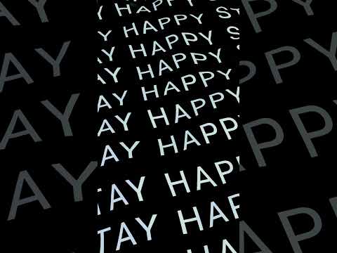 'STAY HAPPY' - A  wavy text animation created using #blender #textanimation