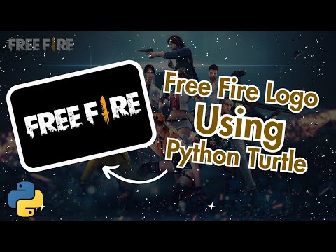 Free Fire Logo Using Python Turtle Graphics🤩#shorts