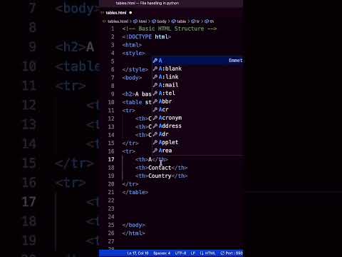 HTML : How to create a simple table  #css #coding #codinglife #html #web #chatgpt