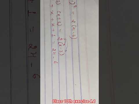 class 10th exercise 4.1 question no 1 solution #maths #viral #shorts #equation