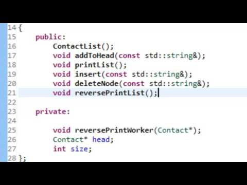 Data Structures Using C++_ Implementation of Recursive (reverse) Print List Function