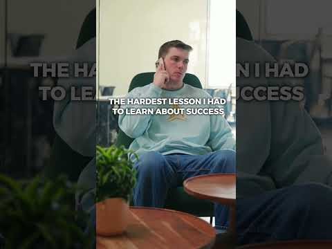 The HARDEST Lesson I Had to Learn About success