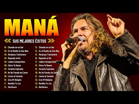 MANÁ GRANDES EXITOS INOLVIDABLES 🌹Mana Éxitos Mix 20 Super Éxitos Románticas Inolvidables #mana