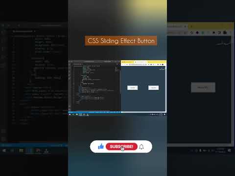 CSS Button Slide Hover Effect #shorts #short #css