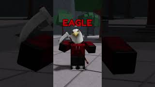 i'm a eagle! 🦅❤️‍🔥 #roblox #thestrongestbattlegrounds #shorts
