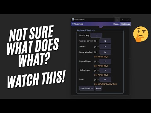 Answer Ninja's Shortcuts