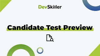 DevSkiller TalentScore: Candidate Test Preview