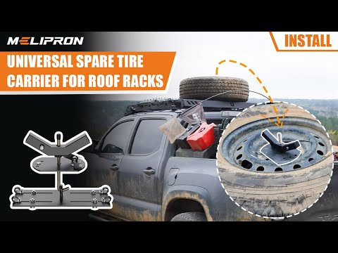 MELIPRON - Universal Spare Tire Carrier for Platform Roof Racks - Installation Process