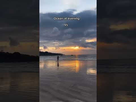 Ocean at evening vs morning. What you choose?