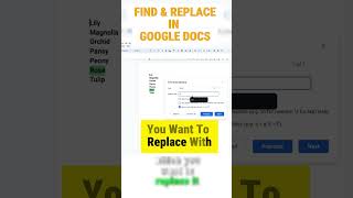 Replace Text in Seconds: Google Docs Hack #Shorts #googledocs #productivitytips #findandreplace