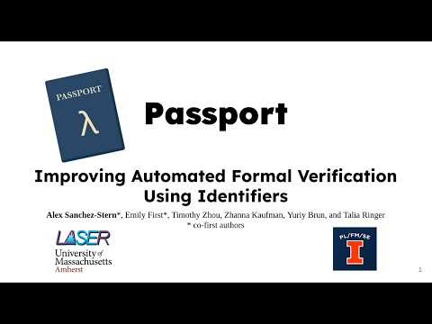 Passport: Improving Automated Formal Verification Using Identifiers