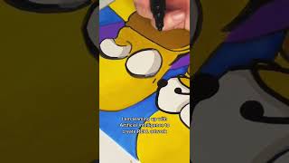 Making Real Art with AI - Artificial Intelligence Art Collab with Human #shorts #youtubeshorts