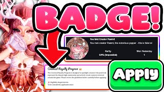 Why I WON'T Apply For A Badge...