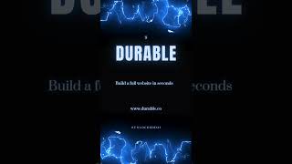 This AI Builds a Full Website in 30 Seconds! 💻😱 | Durable.co  #aitools #ai