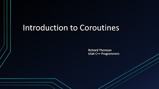 Introduction to Coroutines
