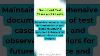 Document Test Cases and Results #softwaretesting #machinelearning