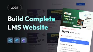 How To Make Complete LMS Website Using React JS | Build Project Like Udemy in React JS 2025