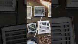 It’s really mesmerizing how dirty these vent covers were. #oddlysatisfying #asmr #cleaningyoutube