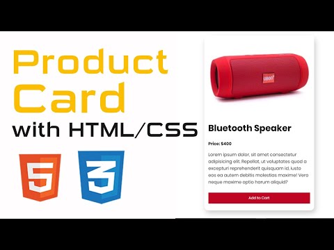 Product Card with HTML/CSS #wedevelopment #webdesign #html #css